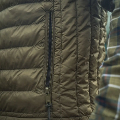 Olive green quilted Fahrenheit Waistcoat for country clothing and hunting adventures