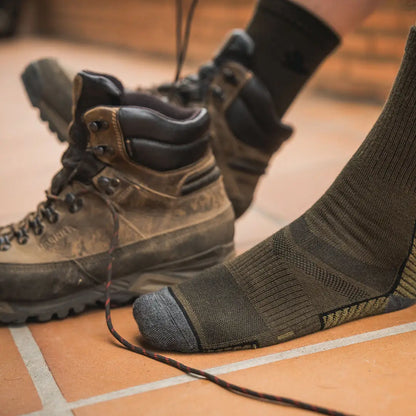 Hiking boots and socks from Seeland Field Merino Sock 2Pack for country hunting gear
