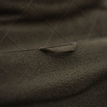 Olive green textured quilted fog fleece fabric for Seeland Fog Fleece Jacket, perfect for country hunting gear