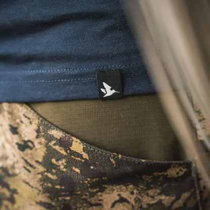 Clothing detail with logo on Seeland Fragment T-Shirt for country clothing lovers