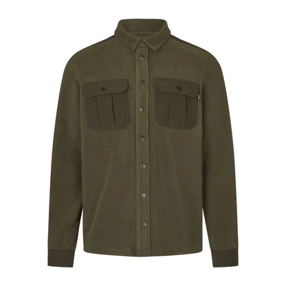 Olive green Seeland Gust Fleece Shirt button-down fleece shirt for casual style