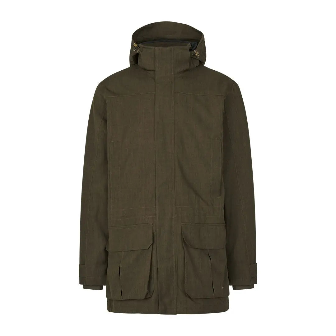 Olive green Hooded Parka from Seeland Highpoint Jacket for country clothing and hunting