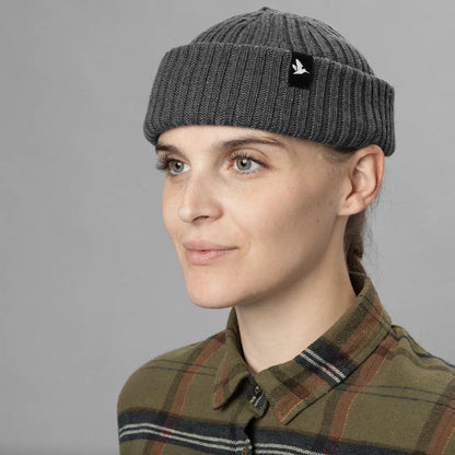 Gray knit beanie from Seeland Norite Beanie collection, perfect Norite Beanie style