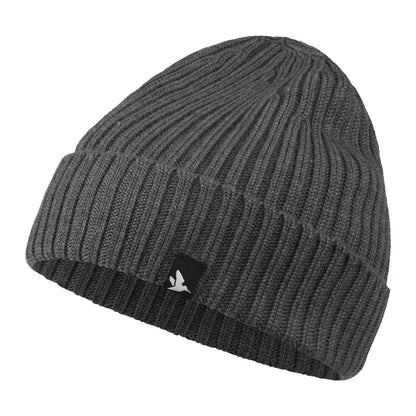 Gray ribbed knit beanie perfect for winter – Seeland Norite Beanie style