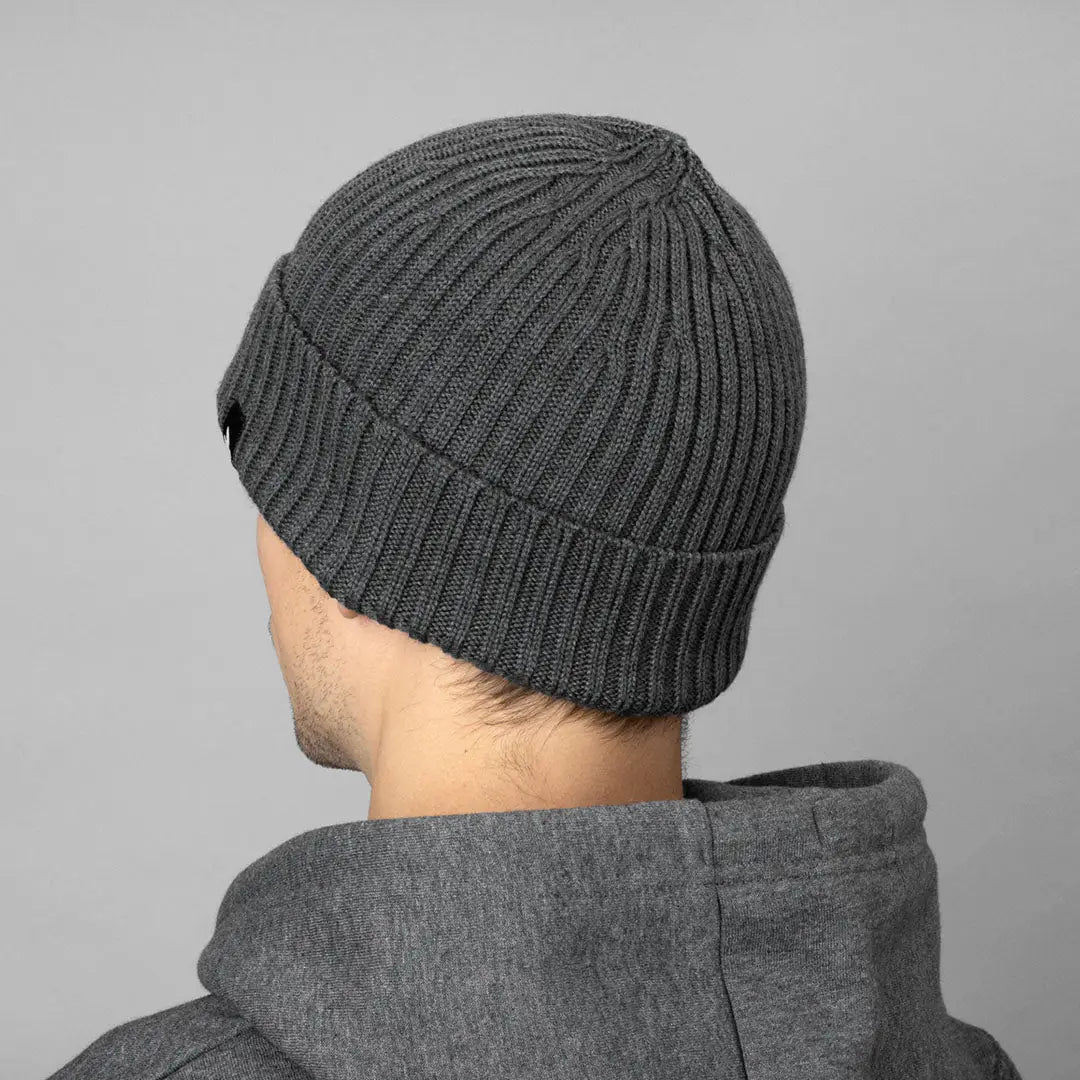 Gray knit beanie from Seeland Norite Beanie collection perfect for cold days