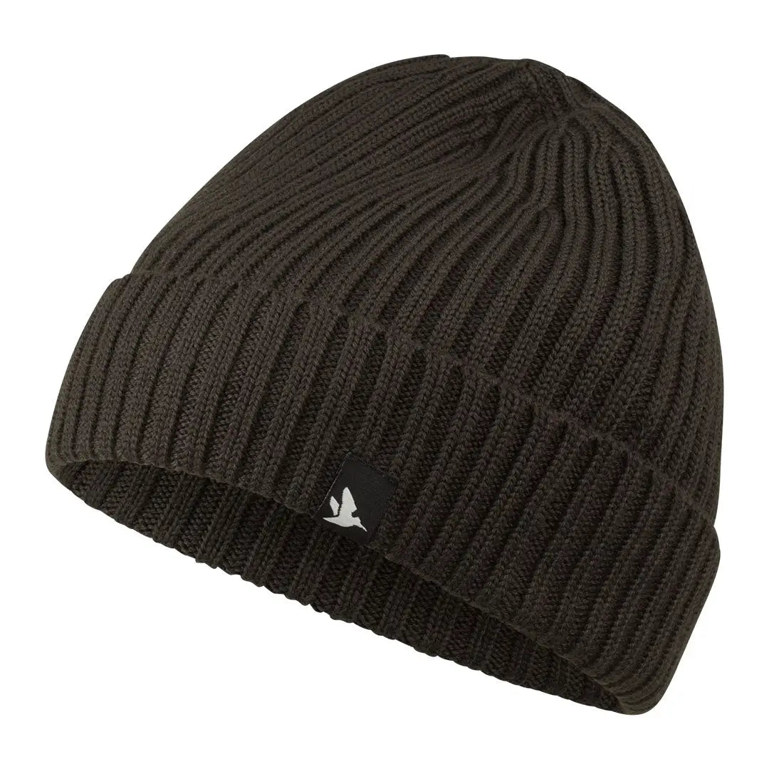 Dark brown knit beanie from Seeland Norite Beanie collection perfect for warmth