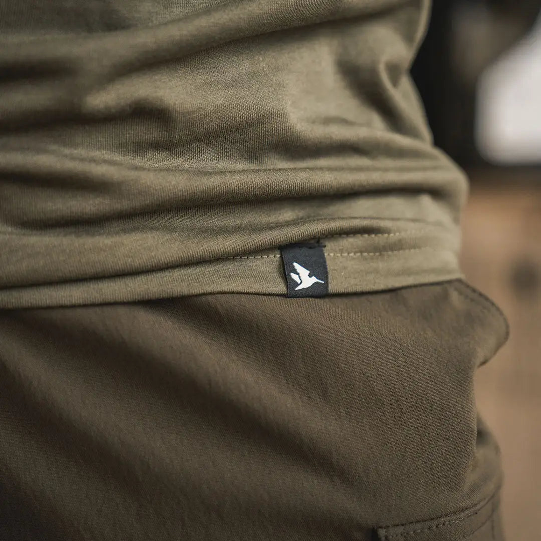 Olive-green Seeland Packing T-Shirt and pants for country clothing and hunting adventures