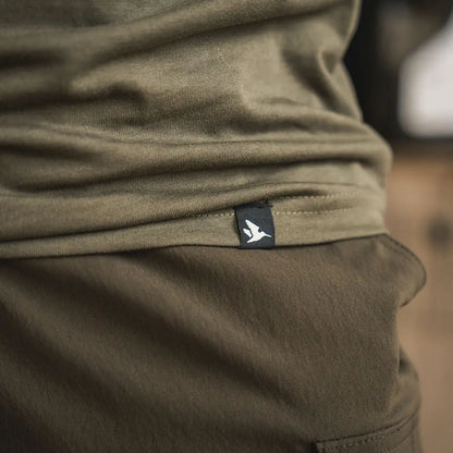 Olive-green Seeland Packing T-Shirt and pants for country clothing and hunting adventures
