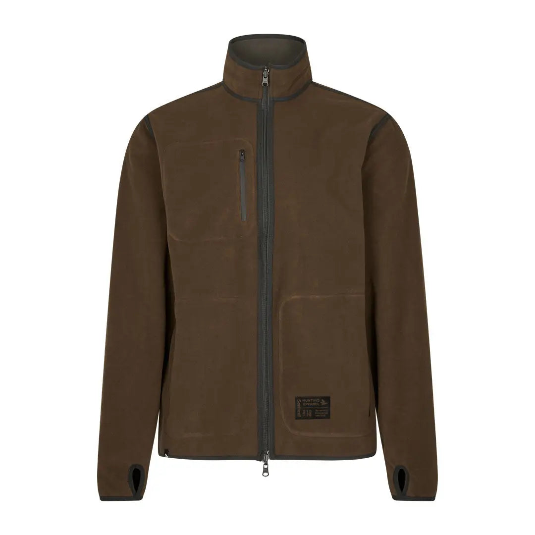 Brown Seeland Rogue Solid Reversible Fleece Jacket, versatile reversible fleece jacket for outdoor fun