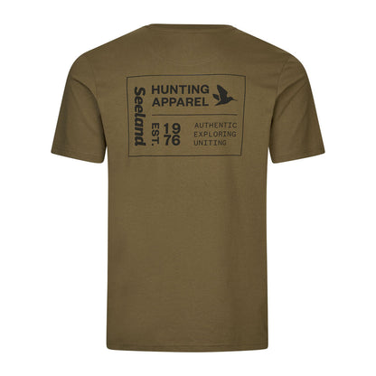 Olive green Seeland Striker T-Shirt perfect for country clothing, hunting, and outdoors fun