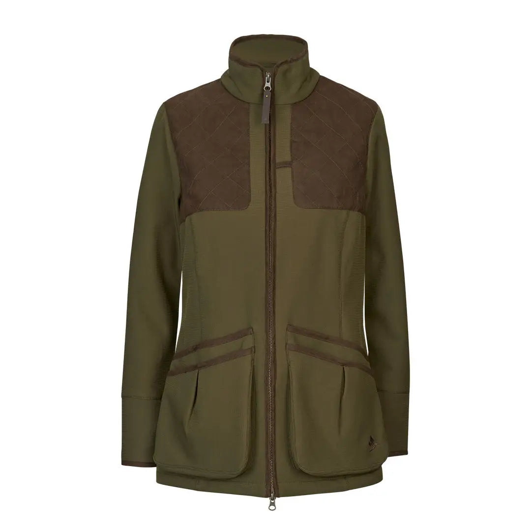 Olive green and brown Seeland Wenlock Faye Ladies Jacket, perfect for country clothing and hunting