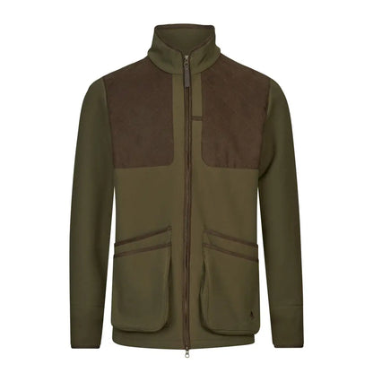Olive green Seeland Wenlock Mens Jacket with brown accents for stylish outdoor wear