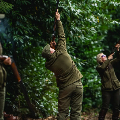 Group of people shooting shotguns while wearing Seeland Wenlock Mens Jacket