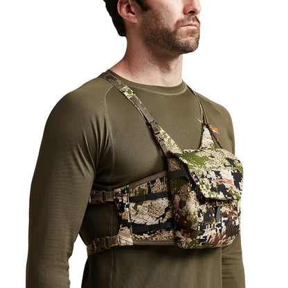 Camouflage Binocular Chest Pack from Sitka, the ultimate utility piece for big game hunters
