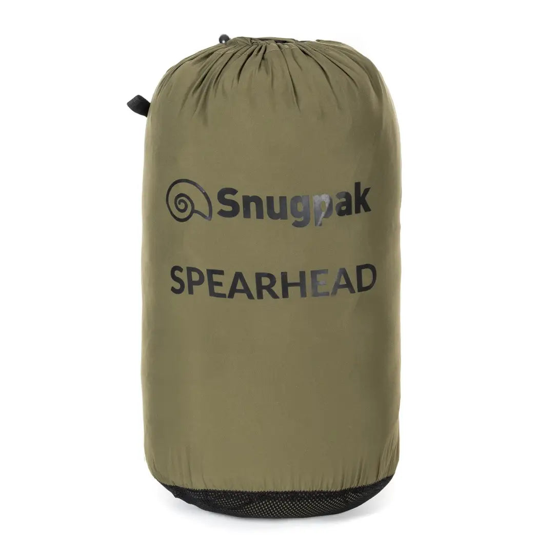 Olive green Snugpak SPEARHEAD stuff sack for the Spearhead Technical Midweight Jacket