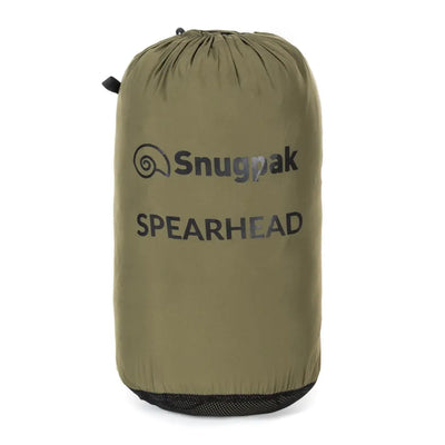 Olive green Snugpak SPEARHEAD stuff sack for the Spearhead Technical Midweight Jacket