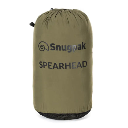 Olive green Snugpak SPEARHEAD stuff sack for the Spearhead Technical Midweight Jacket
