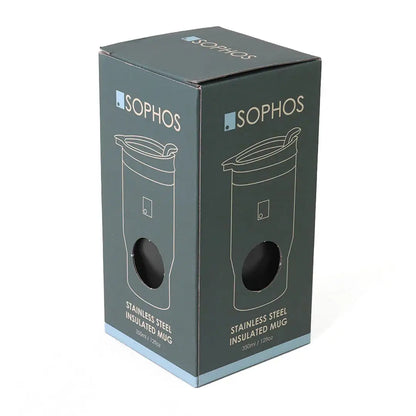 Sophos 14oz vacuum mug with 12oz stainless steel insulated capacity