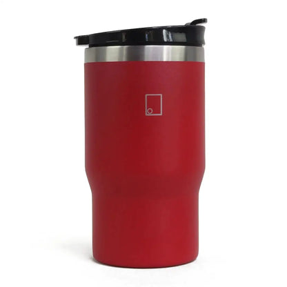 Sophos 14oz vacuum mug in red stainless steel with black lid