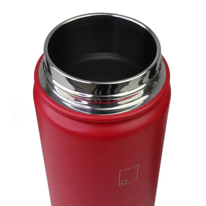 Sleek red stainless steel vacuum bottle for hunting, Sophos 650ml