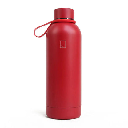 Red Sophos Vacuum Bottle 500ml with handle and minimalist logo