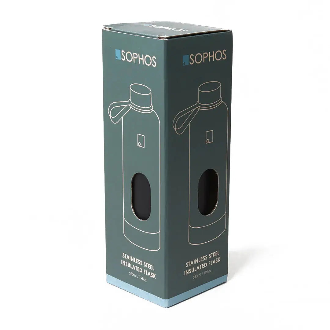 Sophos Vacuum Bottle 500ml stainless steel insulated flask with black lid and handle