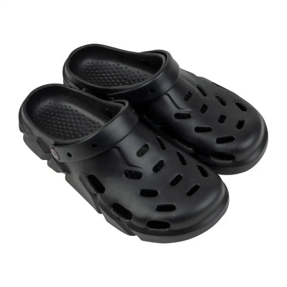 Black rubber Speero Bivvy Clogs perfect for comfort and style in outdoor adventures
