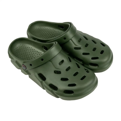 Olive green Speero Bivvy Clogs for comfy outdoor vibes and casual style
