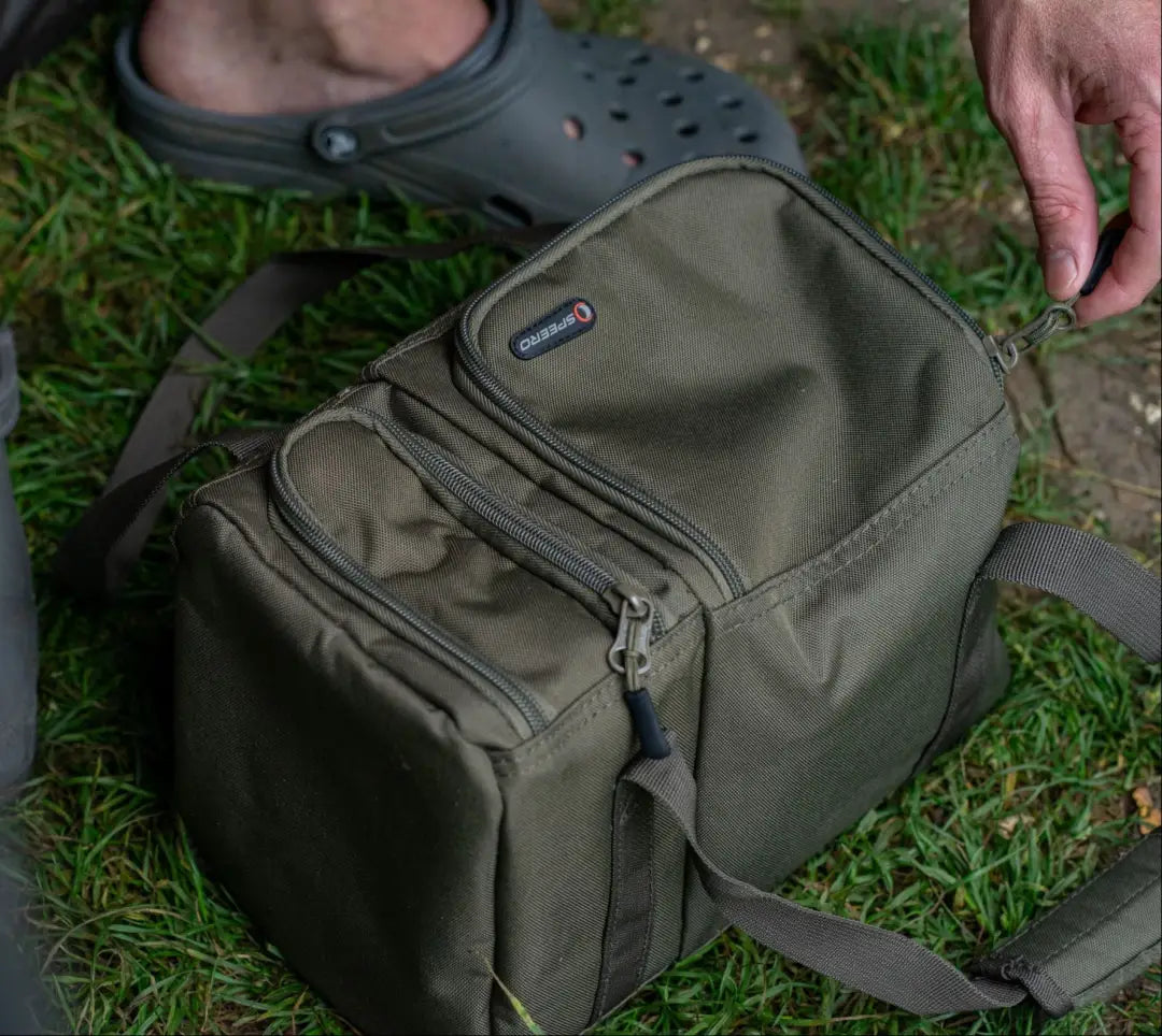 Olive green Speero Brew Kit Bag, specifically designed for brewing gear on the go