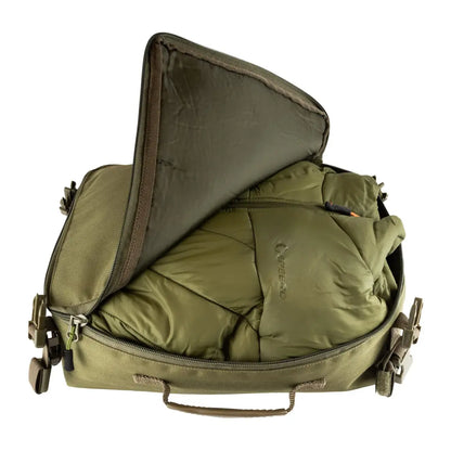 Olive green Speero Modular Clip On Standard Bag with multiple compartments and straps