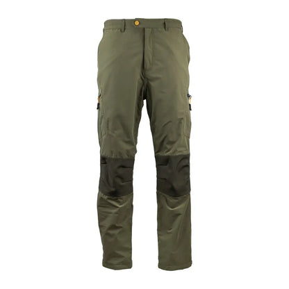 Olive green Speero Propus Trousers with reinforced knees and multiple pockets