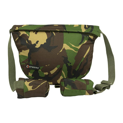 Camouflage messenger bag with adjustable strap, perfect for Speero Reel Pouch System