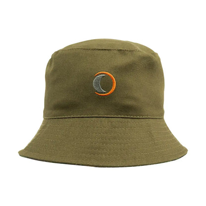 Olive green Speero Reversible Bucket Hat featuring a cool circular logo patch