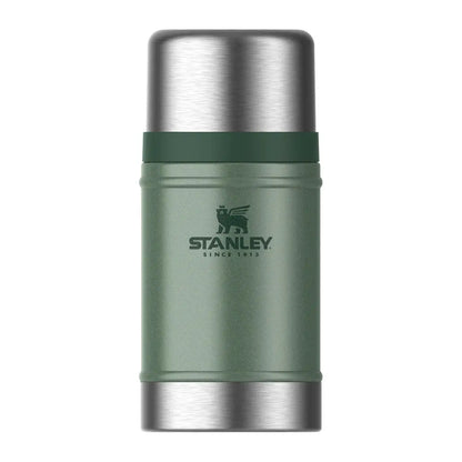 Green and silver Stanley Classic Food Jar 0.70L vacuum food jar