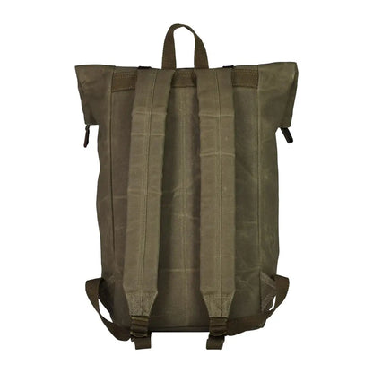 Olive green Swanndri Arrowtown backpack with adjustable straps for country clothing or hunting