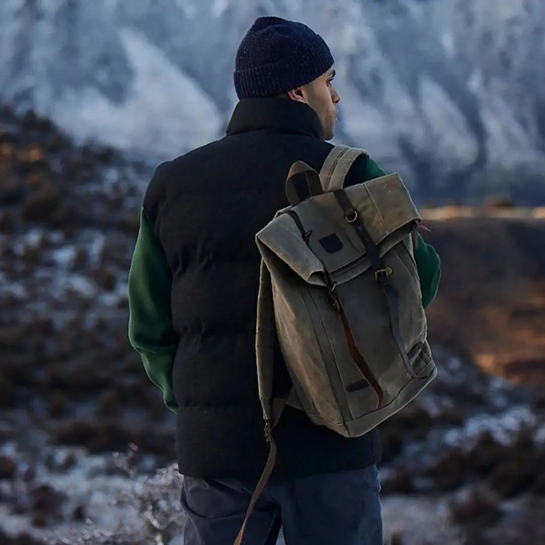 Dark blue knit beanie hat from Swanndri Arrowtown country clothing for hunting adventures