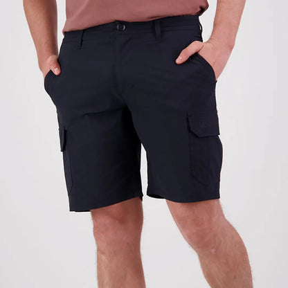 Navy cargo shorts from Swanndri, perfect for outdoor adventures and country clothing