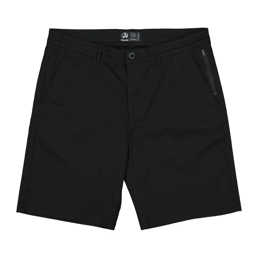 Black casual shorts from Swanndri Omaha V2 Hybrid Men’s Shorts for comfy style