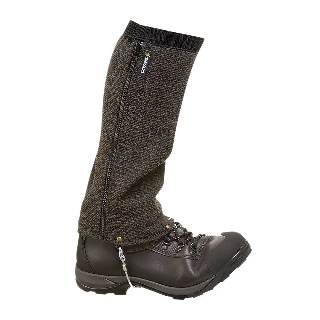 Swazi Ali Gaiters waterproof dark gray gaiters for hunting and outdoors country clothing