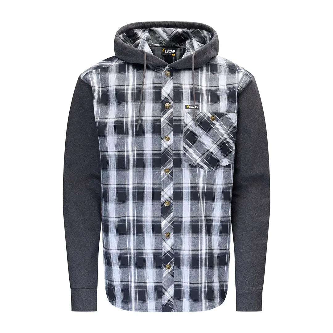 Swazi Apprentice Hooded Shirt with classic plaid flannel design perfect for casual wear