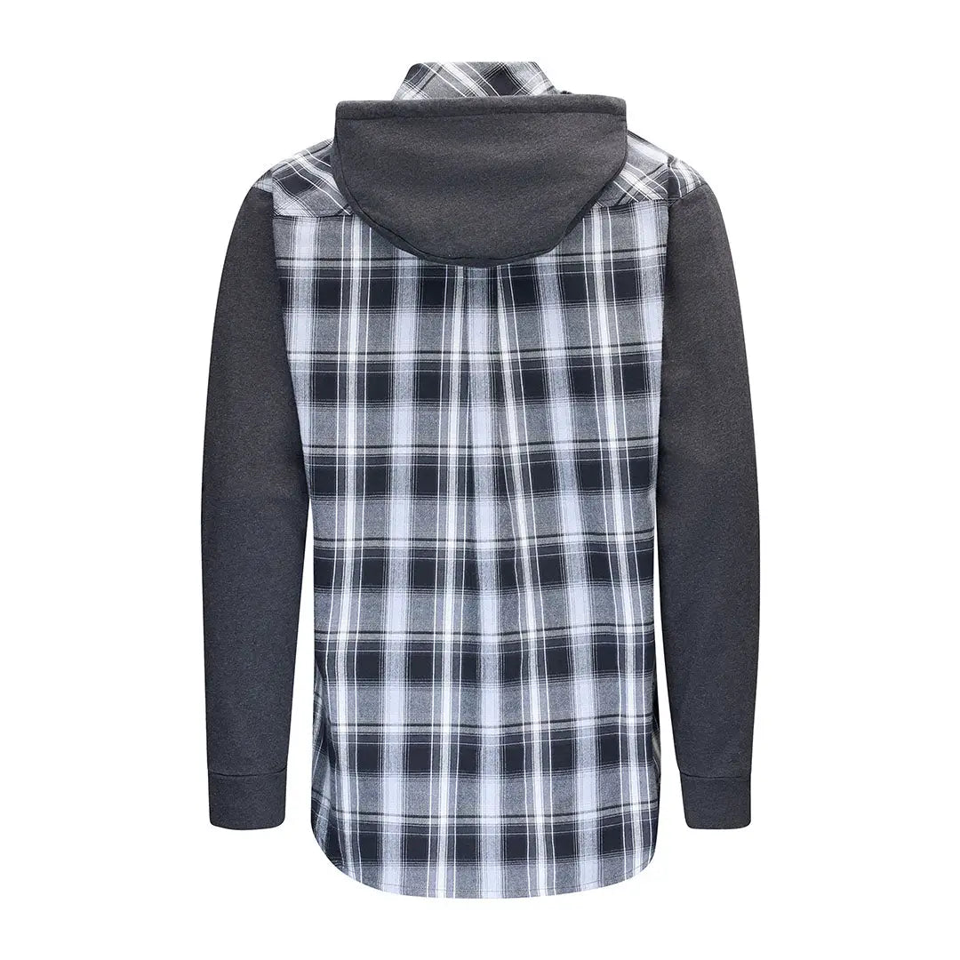 Swazi Apprentice Hooded Shirt with plaid flannel for a comfy casual look