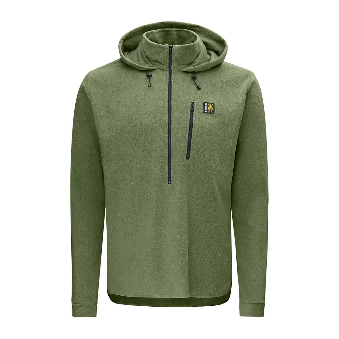 Olive green fleece hoodie part of the Swazi Brocco Shirt collection for casual style