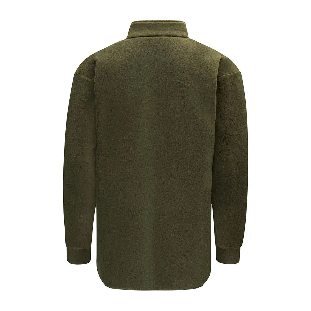 Olive green Swazi Bush Shirt with collar, perfect for casual bush look