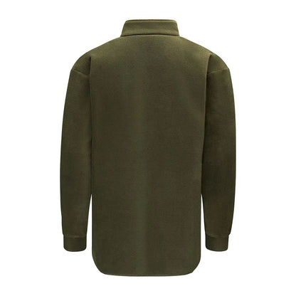 Olive green Swazi Bush Shirt with collar, perfect for casual bush look