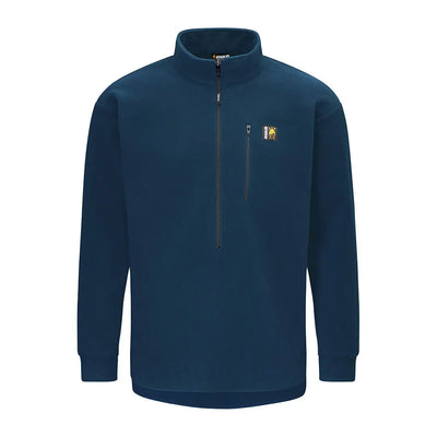Blue long-sleeved fleece pullover for Swazi Bush Shirt, perfect for outdoor ventures