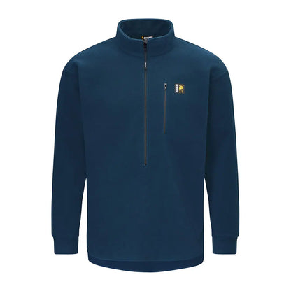 Blue long-sleeved fleece pullover for Swazi Bush Shirt, perfect for outdoor ventures