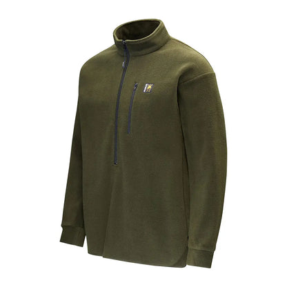 Olive green fleece pullover from Swazi Bush Shirt collection for casual bush style