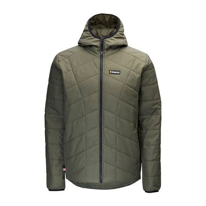 Men’s quilted olive green Swazi Chamois Lightweight Insulation Jacket with black zipper