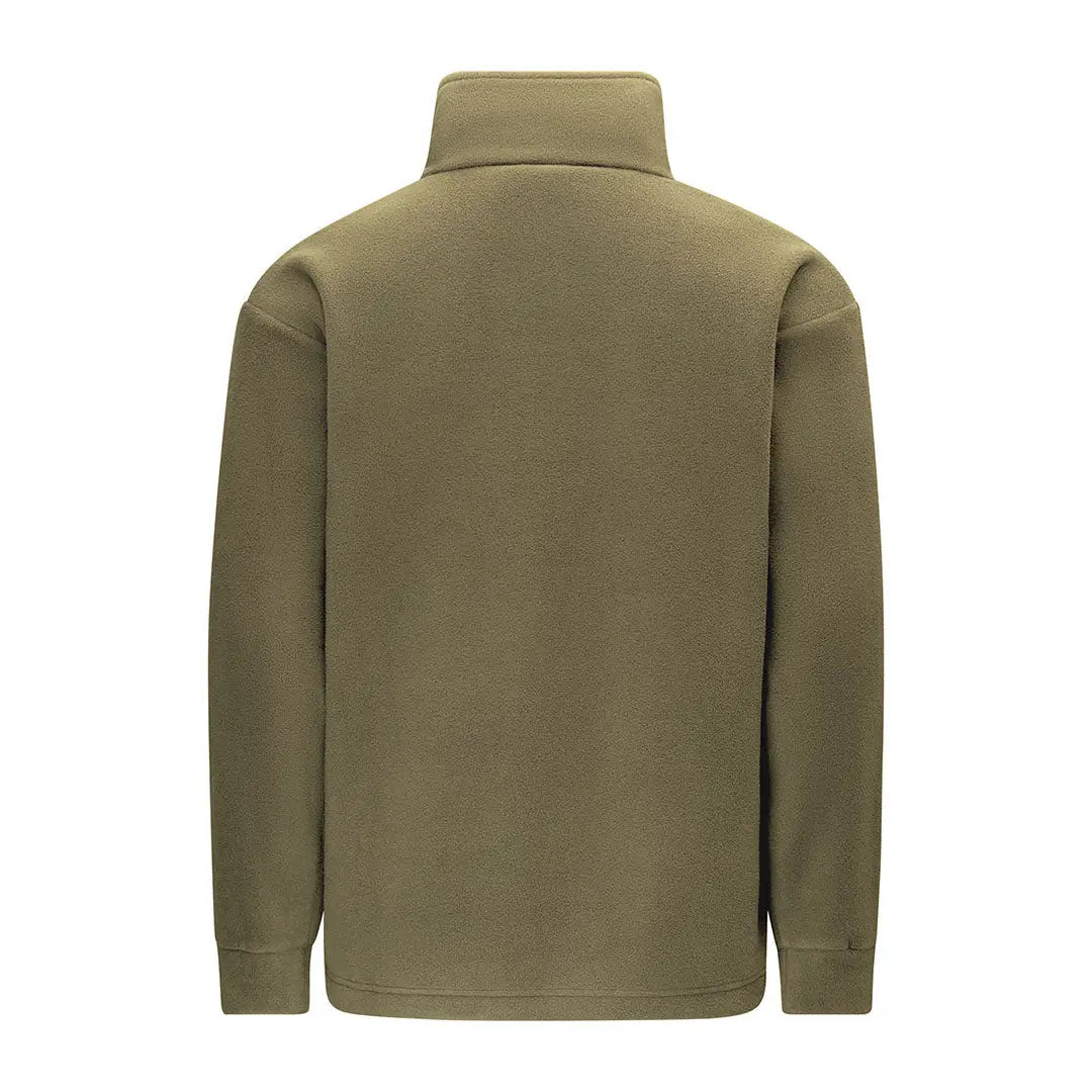 Olive green Swazi Doughroaster Fleece pullover for cozy outdoor vibes