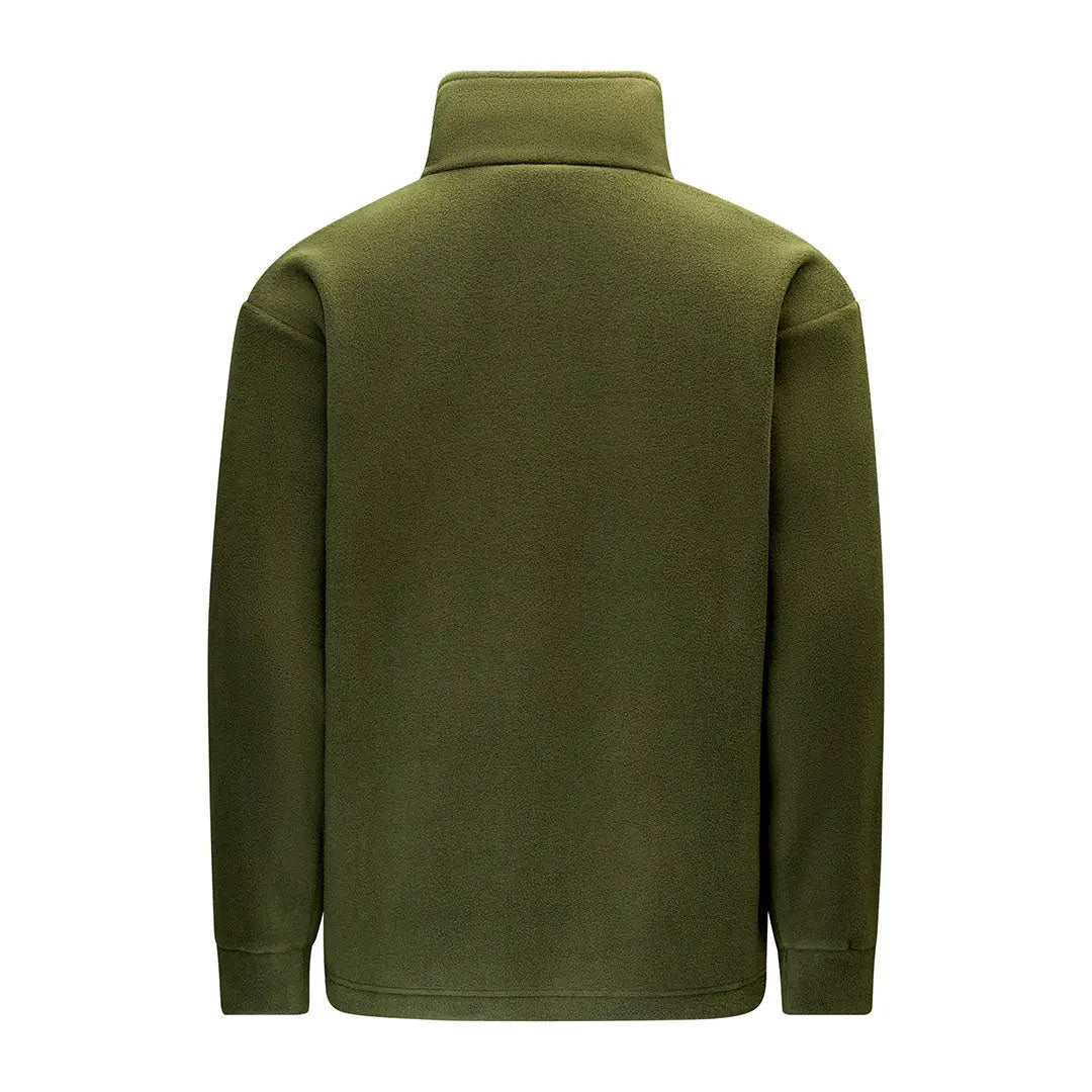 Olive green Swazi Doughroaster Fleece pullover for cozy outdoor style
